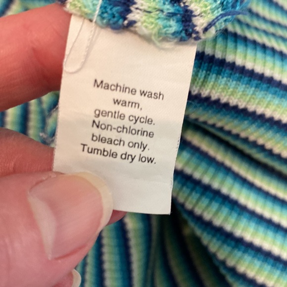 ❌ DONATED J. CREW VTG 90’s Short Sleeve Knit Ribbed Sweater Top 100% Cotton - Picture 8 of 10